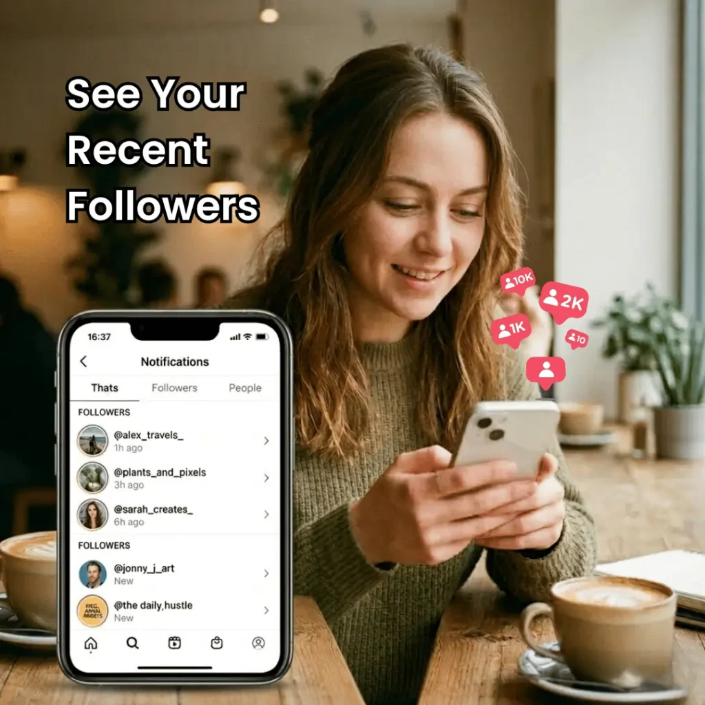 see recent followers